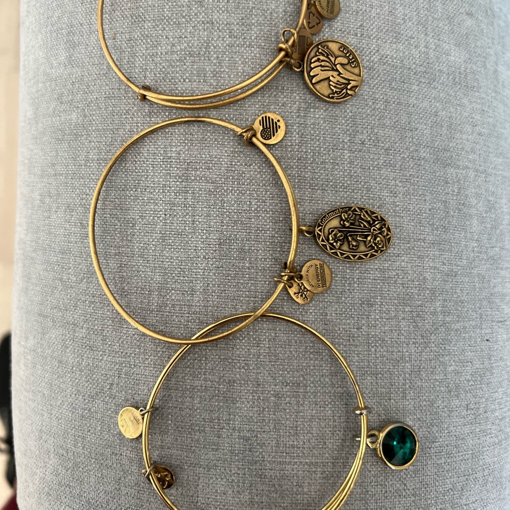 Alex and Ani Bracelets all three